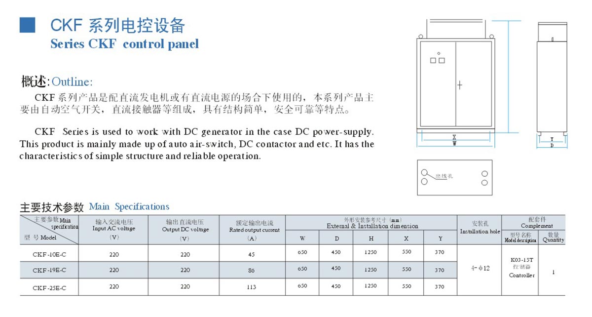 電磁鐵-CKF系列電控設備